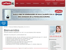 Tablet Screenshot of leflam.com.mx